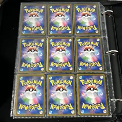 Pokemon Vintage Cards (METAL CUSTOM MEW) Binder Pages Lot - Image 4