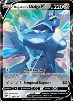 Origin Forme Dialga V - 113/189 - Pokemon Astral Radiance Ultra Rare Card NM - Image 1