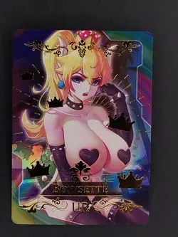 Bowsette Goddess Story Doujin Waifu Trading Card UR Super Mario Bros - Image 1