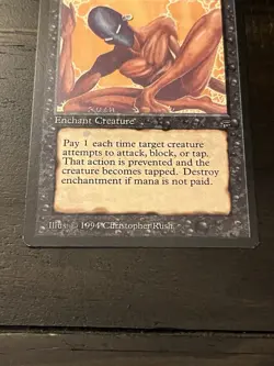 Magic MTG Legends Imprison Excellent LP Banned DISAVOWED CARD 1994 - Image 3