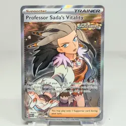 Professor Sada's Vitality 239/182 SV04: Paradox Rift Holo Pokemon Trainer Card - Image 1