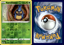 Karrablast 015/172 Reverse Holo Brilliant Stars Pokemon Card NM - Image 1