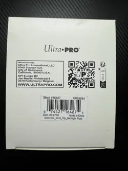 Ultra Pro Card Protection Vivid Alcove Flip Deck Box - Midnight Plum New - Image 5