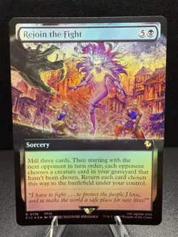 Rejoin the Fight (Extended Art) [Foil] - MTG Commander: FINAL FANTASY NM - Image 1