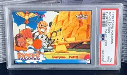 Pokemon Topps 1999 Movie Edition Pikachu Charizard Card #52 PSA 9 MINT POP 2 - Image 1