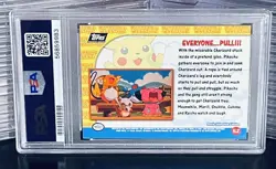 Pokemon Topps 1999 Movie Edition Pikachu Charizard Card #52 PSA 9 MINT POP 2 - Image 2