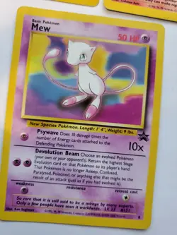 Zapdos Moltres Mew Promo Pokemon Card Base Jungle Fossil WOTC - Image 4