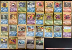 Pokemon Fossil Unlimited Non Holo Vintage Lot (29 Cards) LP - Image 1