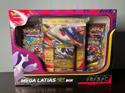 Pokemon Mega Latias EX Box - Factory Sealed - 4 Booster Packs - Jumbo Promo Card - Image 1