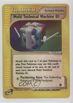 Multi Technical Machine 01 Reverse Foil Pokemon e-Card Series Expedition #144 - Image 1