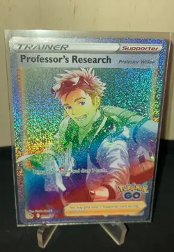 Professors Research Rainbow Secret Rare Card 84/78 Pokemon Go TCG - Image 1