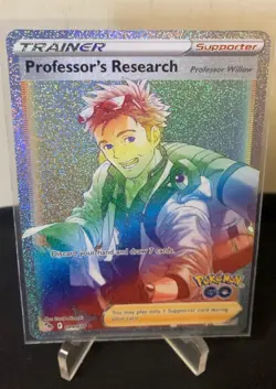 Professors Research Rainbow Secret Rare Card 84/78 Pokemon Go TCG - Image 3