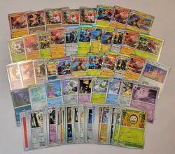 2025 Pokemon Destined Rivals Base Bulk Lot of 70 Cards Holo & Reverse Foil TCG - Image 1