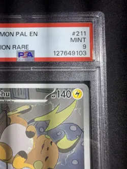 Pokemon TCG Raichu Illustration Card Paldea Evolved 211/193 - PSA 9 - Image 2
