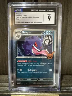 Pokemon TCG Gengar Paldean Fates Scarlet & Violet Uncommon Card 057/091 - Image 1