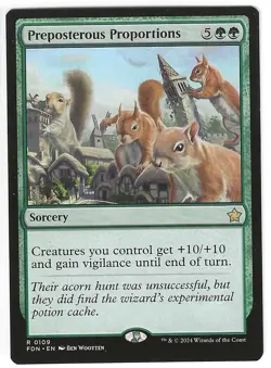 Magic the Gathering - Foundations: Preposterous Proportions Rare Card #109 - Image 1