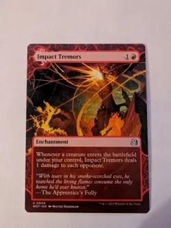 MTG Impact Tremors Wilds of Eldraine: Enchanting Tales Regular NM - Image 1