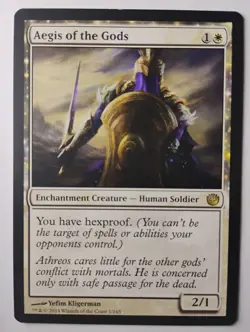 Aegis of the Gods MTG, Journey into Nyx, Rare, LP - Image 1