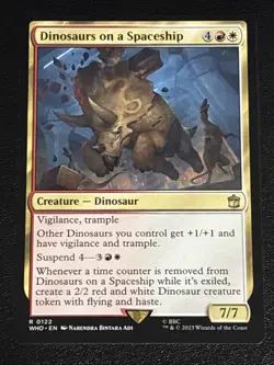 MTG Universes Beyond: Doctor Who Dinosaurs on a Spaceship 0122 NM Rare - Image 1