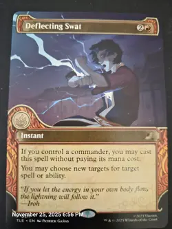 MTG Deflecting Swat SHOWCASE from Last Airbender Eternal Never Played Pack Fresh - Image 1