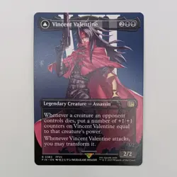Vincent Valentine BORDERLESS 0383 MTG Rare Magic Final Fantasy 7 FFVII Galian - Image 1