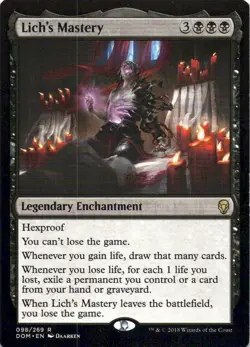 MTG Lich's Mastery (98) | LP | Dominaria {DOM} - Image 1