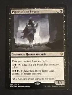 1x Piper of the Swarm (100) Throne of Eldraine LP MTG Magic the Gathering x1 MKE - Image 1