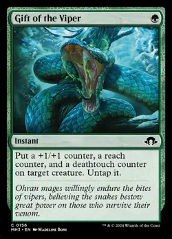 1 x Gift of the Viper - Foil - Modern Horizons 3 - Light Play - MTG - Image 1