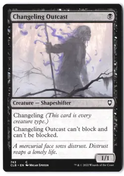 Changeling Outcast 743 CLB MTG NM - Image 1