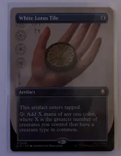 White Lotus Tile (Borderless) MTG Avatar (TLA) - Image 1