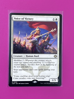 **Voice of Victory** -Tarkir: Dragonstorm (TDN) #33- Near Mint - Regular Rare - - Image 1