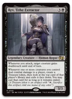 Rev, Tithe Extractor (Anime) #45 (NM) Foundations Jumpstart J25 Magic MTG fresh - Image 1