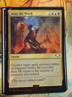 Deny the Witch (Surge Foil) Universes Beyond: Warhammer 40000 FOIL, #116 - Image 1