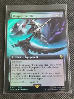 Reaper's Scythe - #117 - Rare - Extended Art - Foil - MTG: Final Fantasy - FIC - Image 1