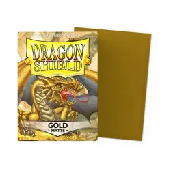 Dragon Shield Matte Gold Sleeves 100ct - Standard Size - MTG Pokemon TCG - Image 1