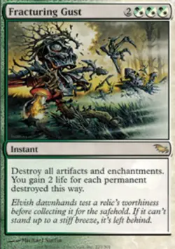 MTG Fracturing Gust, Shadowmoor, Damaged, English - Image 1