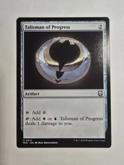 Talisman of Progress Commander: Modern Horizons 3 Regular Mtg - Image 1