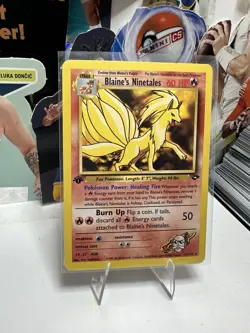 2000 Pokemon Gym Challenge Blaines Ninetales 1st Edition 21 132 Wotc Vintage - Image 1