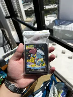 Pokemon 2024 World Championship Honolulu Munchlax & Pikachu Black Card Sleeves - Image 1