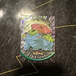 1999 Topps Pokemon TV Animation Series 1 - Venusaur #03 - Black Logo - HOLO FOIL - Image 1