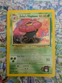 Erika's Vileplume 5/132 Holo Rare Gym Heroes LP Vintage WOTC - Pokemon TCG - Image 1