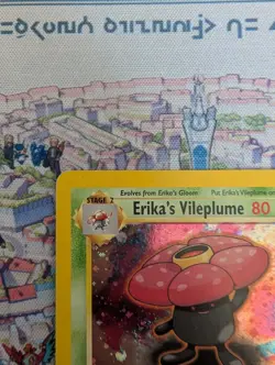 Erika's Vileplume 5/132 Holo Rare Gym Heroes LP Vintage WOTC - Pokemon TCG - Image 4
