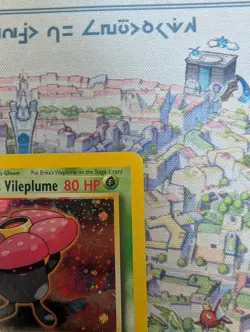 Erika's Vileplume 5/132 Holo Rare Gym Heroes LP Vintage WOTC - Pokemon TCG - Image 5