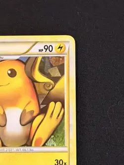 Pokemon TCG Raichu 10/123 Holo Rare HGSS Deck Exclusive 🌟CRACKED ICE🌟 2010 - Image 4