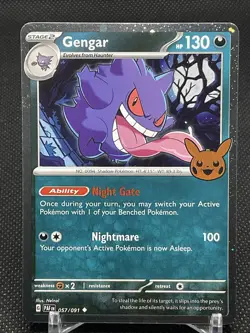 Pokemon TCG - GENGAR 057/091 - RARE COSMOS HOLO (2024) Trick - Or - Trade - Image 1