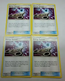 4x Pokemon SM Unbroken Bonds Energy Spinner 170/214 Uncommon Trainer - Image 1