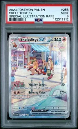 2023 Pokemon Paldea Evolved Skeledirge ex 258/193 - PSA 9 - Mint - Image 1