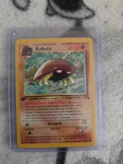 Pokemon TCG Vintage Kabuto 50/62 Fossil 1st Edition - Image 1