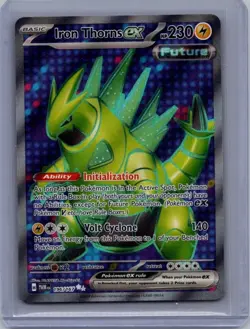 IRON THORNS EX 196/167 TWILIGHT MASQUERADE POKEMON (FULL ART, NM) - Image 1