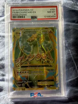2016 Pokemon XY Evolutions M Charizard EX 101/108 Ultra Rare PSA 8 - Image 3